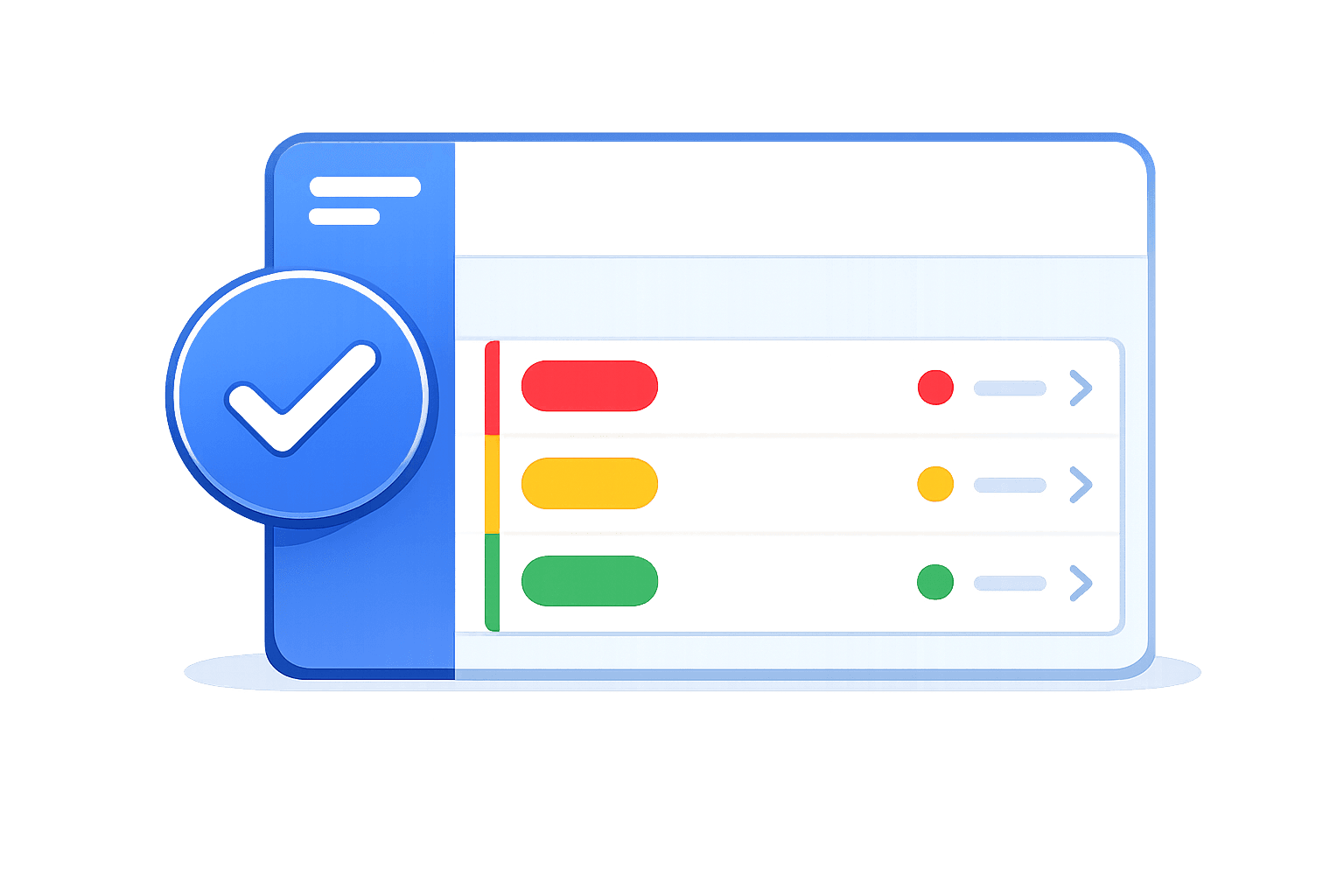 Review prioritized next steps inside the dashboard